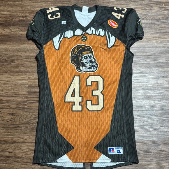 FCF (Fan Controlled Football)   Game-Worn Tigi Hill #43 Bored Apes Jersey (XL) - Picture 1 of 6